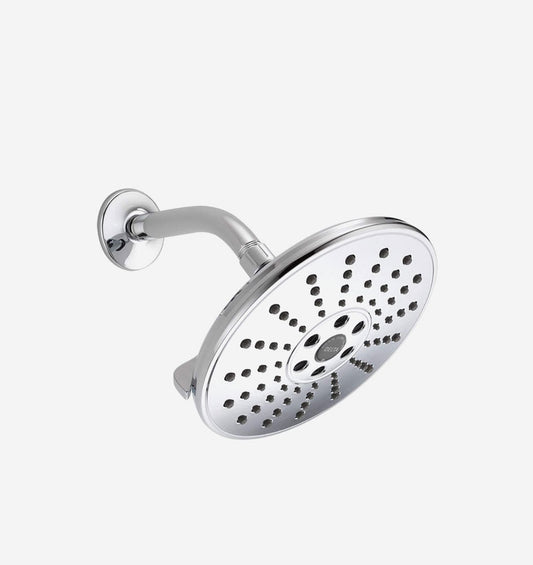 Round Multi-Function (3-Setting) Touch-Clean Shower Head