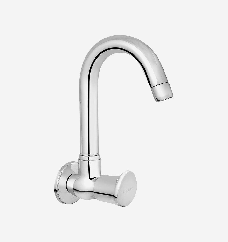 Gold Bell Crosa 2cm Brass Wall Mount Chrome Basin