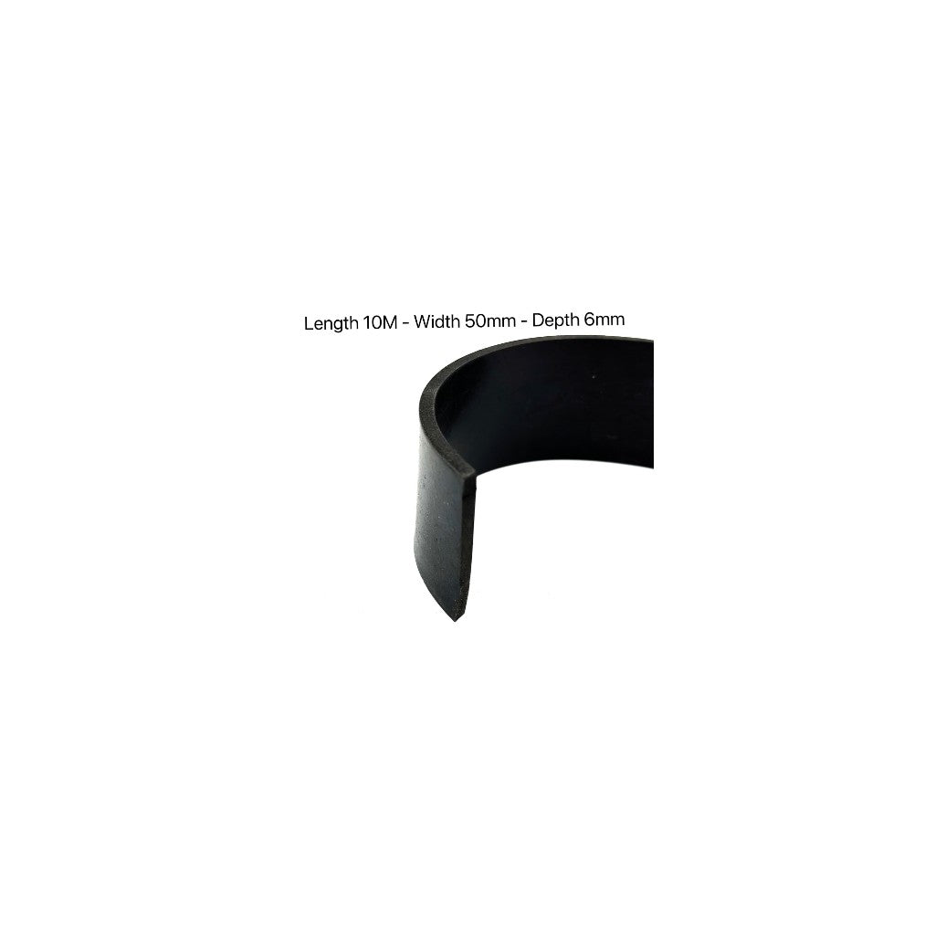 Black Solid Rubber Strip